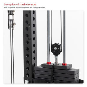 Estación de entrenamiento multifunción para ejercicios de tracción alta y <span class=keywords><strong>baja</strong></span> <span class=keywords><strong>con</strong></span> <span class=keywords><strong>polea</strong></span>, personalizada al por mayor, de un solo lado - Product Image 4