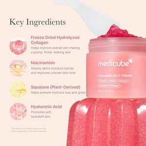 Medicube Collagen Jelly Cream: Gefreeze-droogd gehydrolyseerd collageen versterkt de huidbarrière, hydrateert en geeft 24 uur lang stralende teint. Gezichtscrème. - Product Image 6