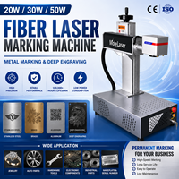 Machine de marquage laser à fibre 20W 30W 50W pour l'acier inoxydable, l'aluminium, le laiton, gravure profonde