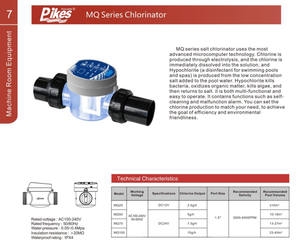 Generatore di <span class=keywords><strong>Cloro</strong></span> a Sale Serie MQ Pikes <span class=keywords><strong>per</strong></span> Piscine di Piccole Dimensioni - Product Image 4