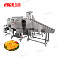 Nouvelle machine industrielle de revêtement en poudre à tambour rotatif pour nuggets de poulet et filets de viande, en acier inoxydable 304, utilisation continue