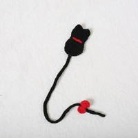 Marque-page en crochet motif animal de dessin animé, porte-clés mignon fait main, marque-page chat décoratif, cadeau créatif, vente chaude