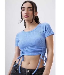 Débardeur court en coton léger et extensible pour femmes, tissu doux et respirant pour un usage quotidien, les voyages, les activités de plein air et un style décontracté - Product Image 5