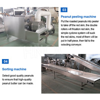 Ligne de production automatique de beurre d'arachide HNOC pour pâte d'amande Tahini 500kg Fabricant