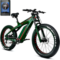 Bicicleta Eléctrica de Montaña de Alta Velocidad de 750 W y 48 V, Bicicleta Plegable de Nieve de 26 Pulgadas con Motor en el Buje Trasero, Batería de Litio, Sistema de Frenos de Disco