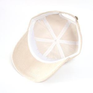 Gorras de Béisbol de Pana sin Estructura de 6 Paneles con Visera Curva, Bordadas con Logotipo Personalizado Premium al por Mayor para Hombre, Gorras de Invierno Deportivas, Gorras de Papá - Product Image 5