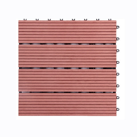 Anhui Wood Plastic Composite 300*300mm Terrace WPC  DIY Interlocking Decking Tiles for Interior/Exterior Garden