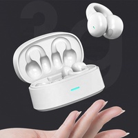 Auriculares inalámbricos con control táctil, mini audífonos tws con clip para amplificar la oreja, con gancho