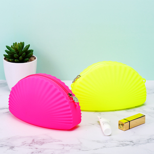 Sac de voyage pour maquillage en silicone à fermeture éclair, imperméable, capacité 1-1,9 L, 1 pièce/sac OPP, pochette cosmétique personnalisée, sac à pinceaux en silicone - Product Image 1