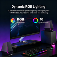 Système de haut-parleurs de jeu Edifier HECATE G1500 MAX 2.1, 60W de puissance de pointe, Bluetooth 5.3, RGB, DSP Audio, 3 modes sonores pour PC portable