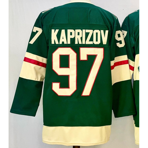 Maillot de hockey des Minnesota Wild blanc # 97 Kaprizov # 7 Faber # Chemise pour homme 29 Fleury édition 25e anniversaire - Product Image 4