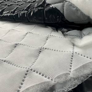 Downproof 75D Twill T400 Stretch Bonded <strong>Double</strong> <strong>Faced</strong> <strong>Quilted</strong> Polyester Down Jacket <strong>Fabric</strong> - Product Image 4