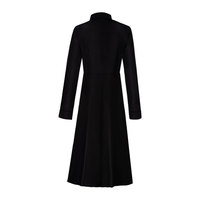 Robe Midi Ecclésiastique pour Femme, Tenue de Célébration Liturgique avec Col Romaine, pour Ministre d'Église, Prêtre, Pasteur, ou Cosplay
