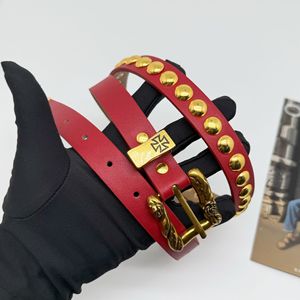 Venta al por mayor 2cm de ancho estilo Punk mujeres <span class=keywords><strong>rojo</strong></span> PU <span class=keywords><strong>cinturón</strong></span> de cuero con remache negro Y2k <span class=keywords><strong>cinturón</strong></span> para hombres Cintura Con Croci - Product Image 5