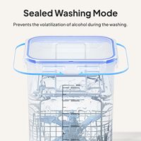 Machine de lavage et de durcissement de résine compacte 2-en-1 For Mercury Plus V2.0 avec USB pour petits modèles imprimés en 3D