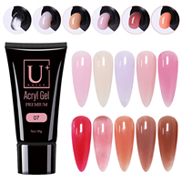 Yougel OEM/ODM Soak Off Acrylique Haute Qualité Longue Durée 24 Couleurs Poly Gel Échantillon Gratuit pour Manucure d'Extension d'Ongles