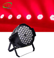 Projecteur de Scène LED 54x3W 180W 3-en-1 RGB Pleine Couleur Effet Beam Contrôle DMX512 IP33 8 Canaux pour Fêtes Mariages Discothèques Spectacles Bars Événements