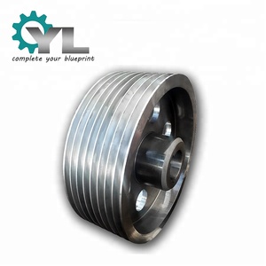 Puleggia a blocco per tendicinghie in acciaio fuso di grandi dimensioni, OEM, ad alta precisione, per impieghi gravosi, prodotta in Cina - Product Image 4