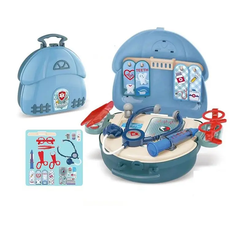 Educational Toy Children Pretend Role Play Doctor Set Plastic Toys Suitcase Medical Kits For Kids