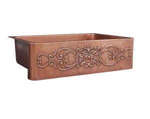 Évier de cuisine rond personnalisé par OEM avec évier martelé conçu en cuivre de qualité supérieure à vendre par les exportateurs - Product Image 3