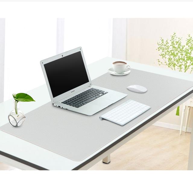 Double Side Leather Desk Mat Waterproof Durable Large Mouse Dining Pads Keyboard Smooth Mouse Pad for Computer Laptop