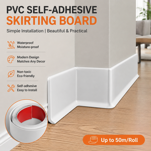 Plinthe en PVC pour escalier, cadre de porte, plafond, moulure murale et de sol, étanche, facile à découper, 25M/Rouleau - Product Image 2