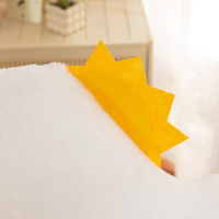 Peluche Nuage Soleil, Coussin Nuage en Coton Moelleux avec Accent Soleil Jaune, Décoration Créative pour la Maison, Idéal pour la Chambre à Coucher