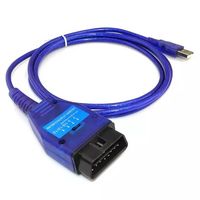 VAG KKL + Fiat ECU tarama anahtarı ile FTDI OBD2 adaptörü teşhis kablosu VAG için Fiat için yazılım ile