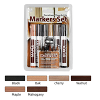 Stylos pour meubles à encre permanente 6 couleurs, marqueurs de réparation de rayures sur bois, outils professionnels de réparation de taches et de rayures pour parquets