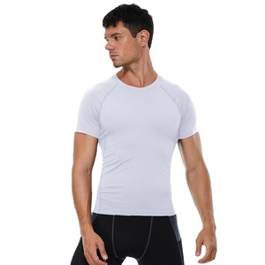 เสื้อยืดวิ่งออกกำลังกายผู้ชายแบบสบายๆ แห้งเร็ว ผ้าทอ ปรับแต่งได้ 85% โพลีเอสเตอร์ 15% สแปนเด็กซ์ 190 กรัม ทรงปกติ คุณภาพสูง - Product Image 1