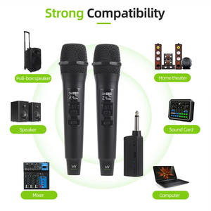 Professionele 2.4G draadloze XLR oplaadbare handheld microfoon met dynamische <span class=keywords><strong>HD</strong></span>-geluidsopname, aangepaste logo, 30M stabiele transmissie. - Product Image 6
