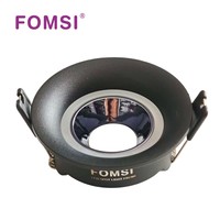 Support de Downlight Rond LED FOMSI Blanc Mat Noir MR16 Boîtier de Lampe LED GU10 Module LED MR16 Cadre de Spot LED