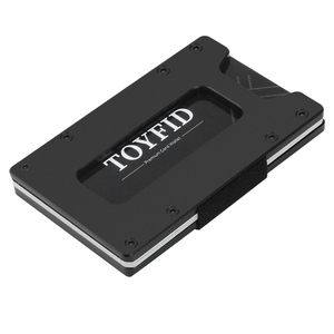 Sản Phẩm Mới Ví Nam Nhỏ Tín Dụng Rfid Cá Nhân Đàn Hồi Thon Gọn Tối Giản Ví Đựng Thẻ Đẩy Bằng Nhôm - Product Image 2