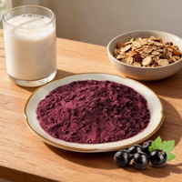 Fabrieksdirect voedingsmiddelenkwaliteit 100% puur zwarte bessen extract poeder, kruidenextract voor dranken en desserts.