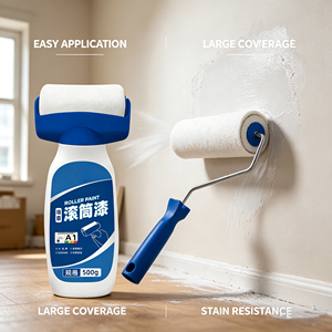 Pasta Reparadora de Paredes, Rodillo para Pintar, Quitamanchas y Producto Mágico de Renovación, Pintura de Látex para Interiores, 500g - Product Image 3