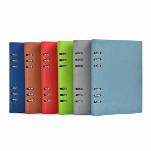 Libretas de Cuero PU Premium Tamaño B5 A5, Tapa Dura, 6 Anillas, Encuadernación de Hojas Sueltas, <span class=keywords><strong>Diario</strong></span> para Oficina - Product Image 6