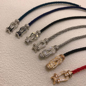 Offre Spéciale Superbe Bracelet Plaqué Or 18K Type FORCE 10 Bijou Classique pour <span class=keywords><strong>Fred</strong></span> Bracelet Original d'Usine - Product Image 3