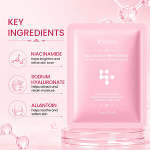 Mascarilla Facial OEM de Niacinamida, Iluminadora, Reparadora y Embellecedora, Esencia en Lámina de Seda, Reduce la Hiperpigmentación, Repara la Barrera Cutánea, Brillo - Product Image 4