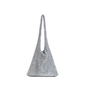 Sac hobo en tricot brillant, grand sac fourre-tout en crochet, sac à main doux pour femmes, idéal pour la plage, le shopping, l'usage quotidien, sac tendance pour l'été - Product Image 5