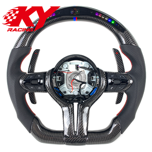 Volante de Fibra de Carbono con LED Personalizado para BMW 320 525 F10 F20 F32 F33 F34 F35 F36 F80 M3 M4 M5 X1 X3 X4 X5 2013-2020 - Product Image 1