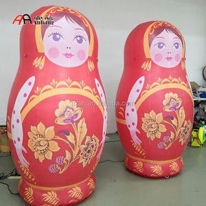Popular High Quality Red Ceramic Doll <span class=keywords><strong>Lovely</strong></span> Cartoon Inflatable Russia Matryoshka - Product Image 2
