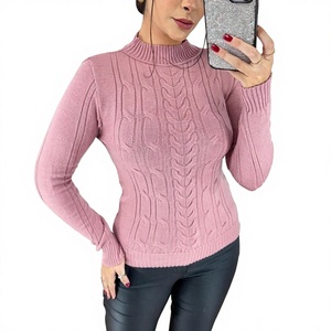 Pull-over décontracté pour femme en coton 100% brodé, col rond, 300 GSM, service OEM - Product Image 1