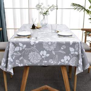 Nappe rectangulaire bleue imperméable pour tables de 8 pieds, 6 à 8 places, salle à manger, cuisine, décorations de fête, hôtels, fabrication chinoise - Product Image 3