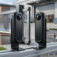 Détecteur de porte automatique infrarouge TPD TPD-88 avec fonction anti-choc, portée de 30 m, piles AA, construction métallique pour portes automatiques