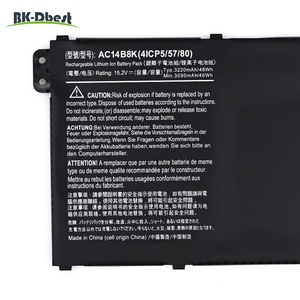 Горячая Распродажа BK-Dbest Новый аккумулятор для ноутбука AC14B8K для <span class=keywords><strong>Acer</strong></span> Aspire V3-371 V5-122 ICP5/57/80 4ICP5/57/80 - Product Image 2