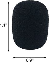 Microphone casque en gros d'usine housse de protection en mousse noire mini microphone housse en mousse personnalisée