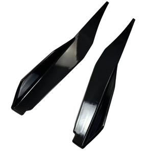 Minigonne Laterali Nero Lucido e Motivo Fibra di Carbonio con Spoiler Laterali per Modifica Chevrolet <span class=keywords><strong>Corvette</strong></span> C8 - Product Image 4