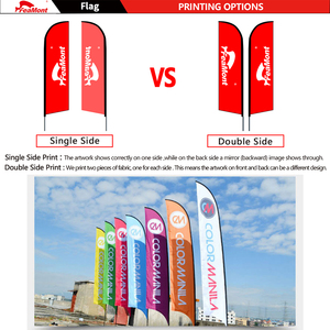 Custom Feather Vlag Aluminium Pole Mes Vlag Groothandel Outdoor Promotie Reclame Teardrop Restaurant Banner Vlag Met Pole - Product Image 5