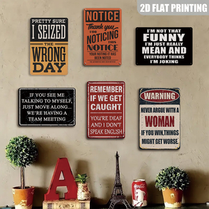 Je ne suis pas aussi drôle que ça, je suis juste vraiment méchant – Plaque métallique vintage amusante pour bar ou garage - Product Image 4