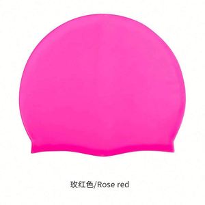 Bonnets de bain en silicone unisexes pour adultes, imperméables, écologiques, durables, pour cheveux longs, design personnalisable - Product Image 3